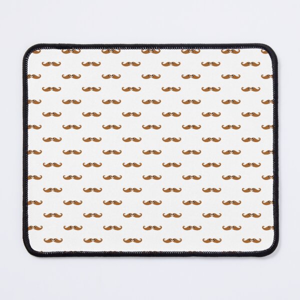 Item preview, Sweet kawaii light brown moustache pattern designed and sold by BlushyPrint.