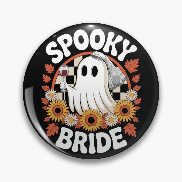 Item preview, Spooky Bride – Funny Ghost Halloween Wedding  Tee designed and sold by Serbin.