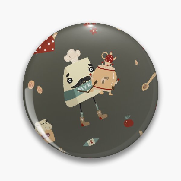 Item preview, Funny Kitchen Pattern – Cozy Folk Art Illustration designed and sold by Potatisen.