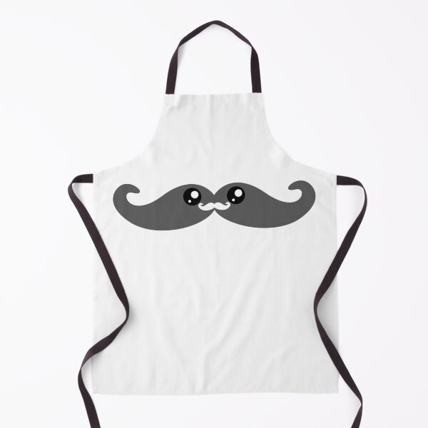 Item preview, Sweet kawaii gray moustache designed and sold by BlushyPrint.