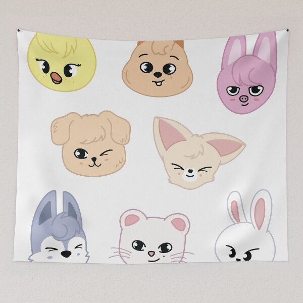 Item preview, Stray Kids - SKZOO Heads Sheet  designed and sold by kacie723.