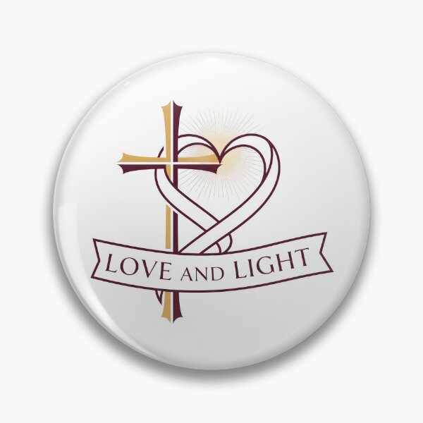 Item preview, Love and Light Cross Heart Christian Symbol Design. designed and sold by loveandlightrb.