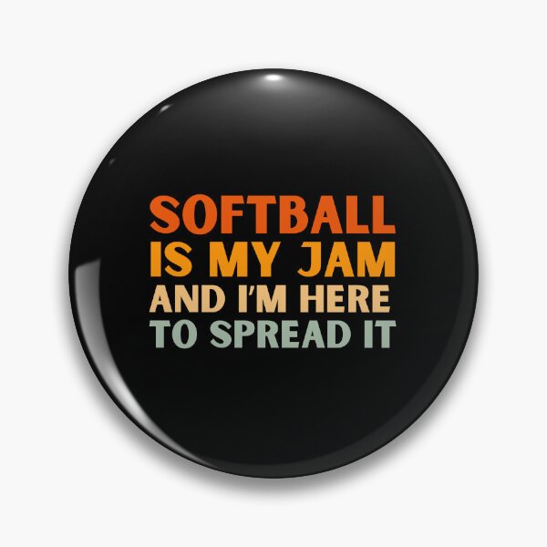 Item preview, Softball Is My Jam Funny Colorful Softball Player designed and sold by StrideSuccess.