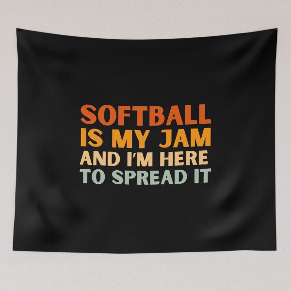 Item preview, Softball Is My Jam Funny Colorful Softball Player designed and sold by StrideSuccess.