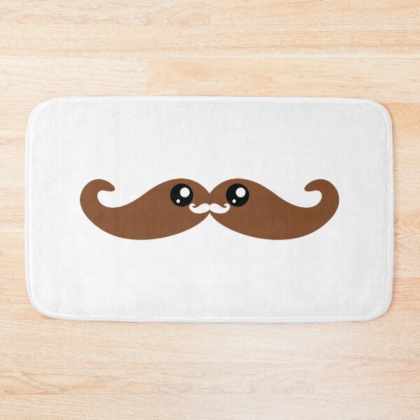 Item preview, Sweet kawaii brown moustache designed and sold by BlushyPrint.