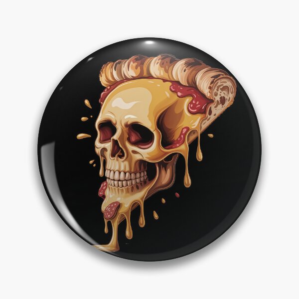 Item preview, pizza skull designed and sold by jkrphoto.