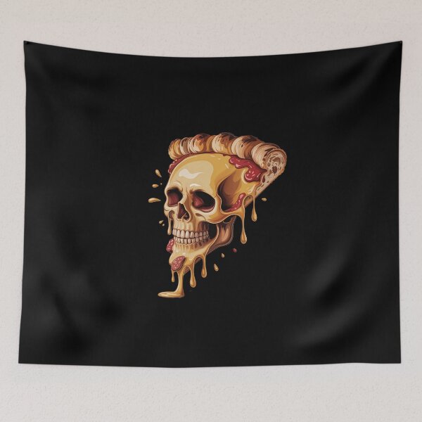 Item preview, pizza skull designed and sold by jkrphoto.
