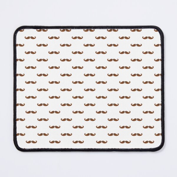 Item preview, Sweet kawaii brown moustache pattern designed and sold by BlushyPrint.