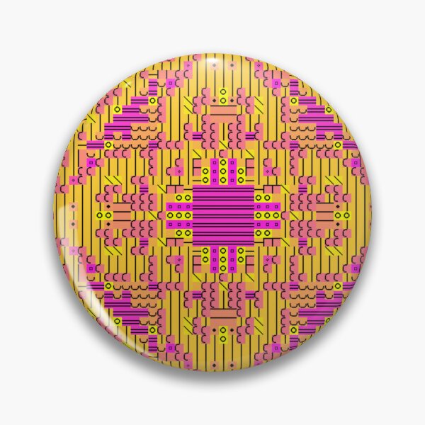 Item preview, Cyber Tropical Beach Pattern - Algorithmic Art designed and sold by Dancing Squares Art.