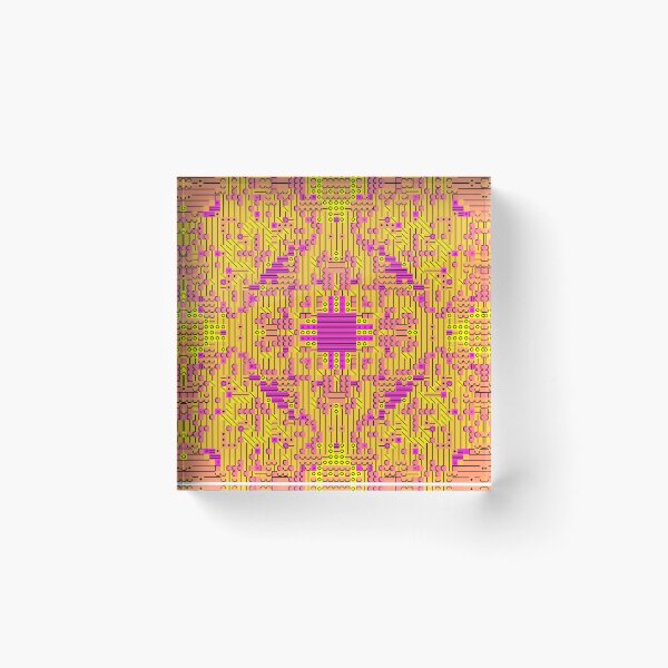 Item preview, Cyber Tropical Beach Pattern - Algorithmic Art designed and sold by Dancing Squares Art.