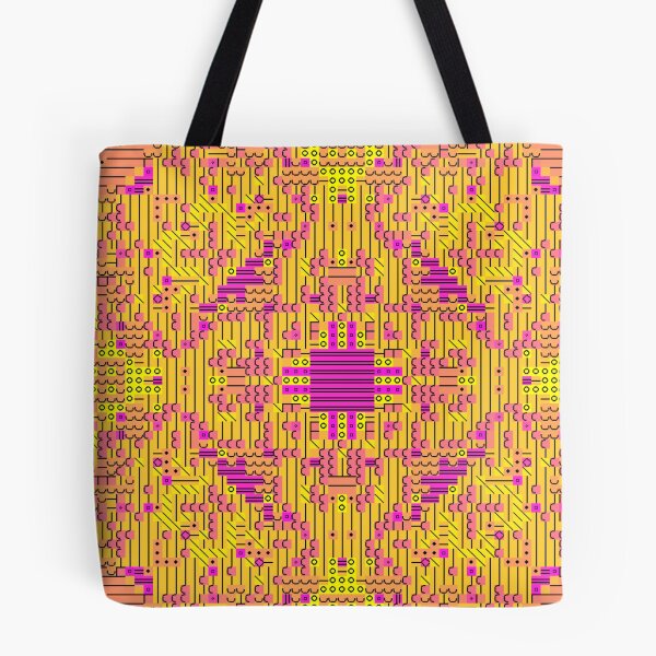Item preview, Cyber Tropical Beach Pattern - Algorithmic Art designed and sold by Dancing Squares Art.
