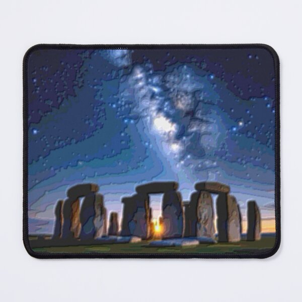 Item preview, stonehenge plasticine night sky colorful abstract digital design designed and sold by SmashingDeals.