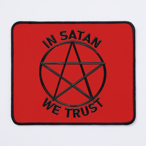 Item preview, In Satan We Trust (Black On Red) designed and sold by IKDG.