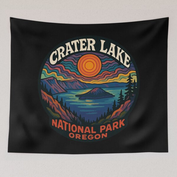 Item preview, Crater Lake National Park Oregon Travel designed and sold by TomFrontierArt.