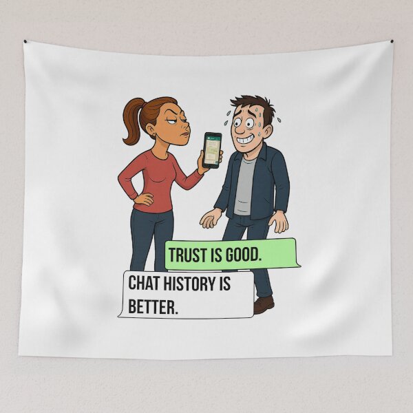Item preview, Trust is good, chat history is better designed and sold by The Art of Piet.
