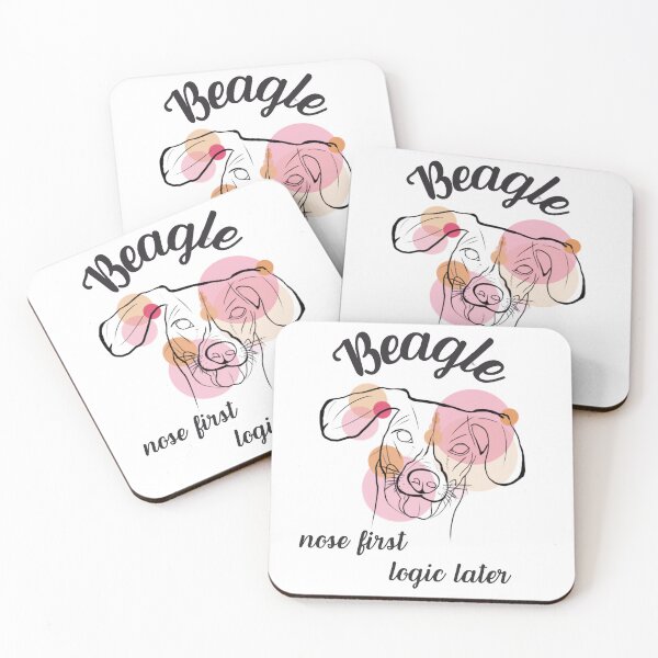 Item preview, Beagle – Nose First, Logic Later | Minimal Line Art Dog Design designed and sold by April-Friends.