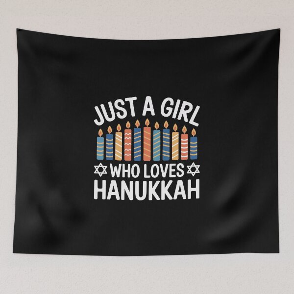 Item preview, Just a Girl Who Loves Hanukkah designed and sold by jkrphoto.