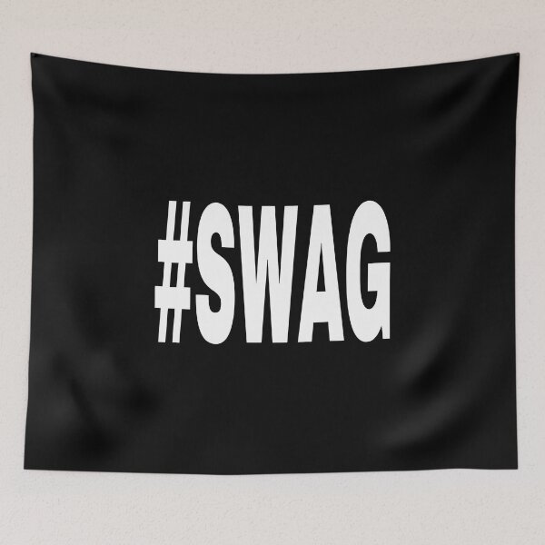 Item preview, #SWAG Black White Text Design designed and sold by 808Garments.