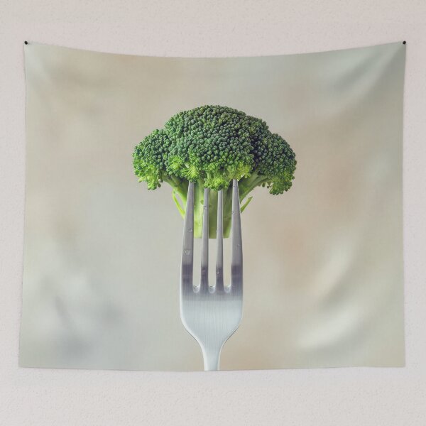Item preview, Broccoli Floret On a Fork designed and sold by Maria Dryfhout.