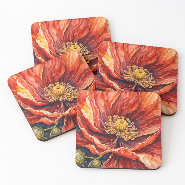Item preview, Cherry Red Flower 3 designed and sold by IvaRenee.