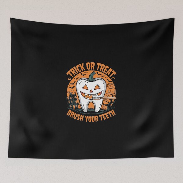 Item preview, Halloween Groovy Trick Or Treat Brush Your Teeth Dentist  designed and sold by dainegilbert.