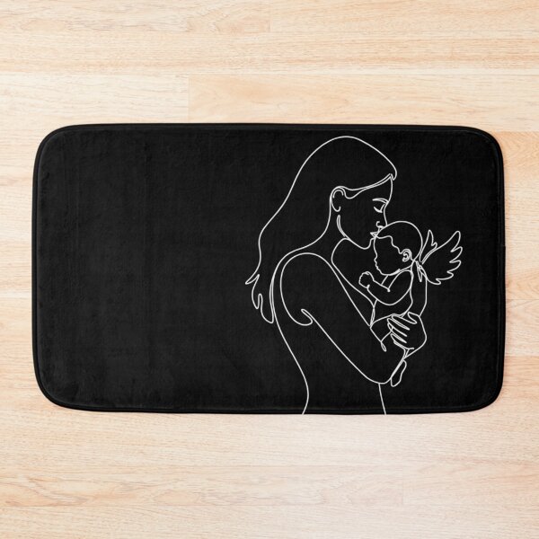 Item preview, Angel Baby Embrace - One Line Memorial Art. designed and sold by A-Szczesniak.