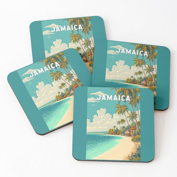 Item preview, Jamaica Illustration Travel Art Vintage designed and sold by KrisSidDesigns.