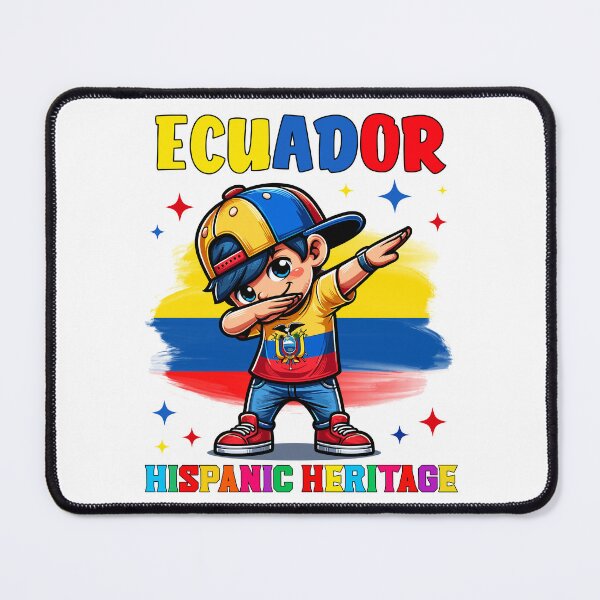 Item preview, Hispanic Heritage Month Ecuador Flag Dab Kid for Kids designed and sold by NUMAcreations.