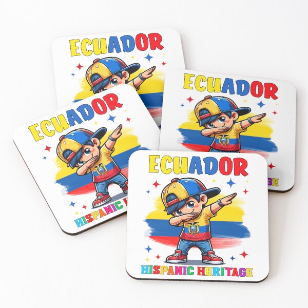 Item preview, Hispanic Heritage Month Ecuador Flag Dab Kid for Kids designed and sold by NUMAcreations.