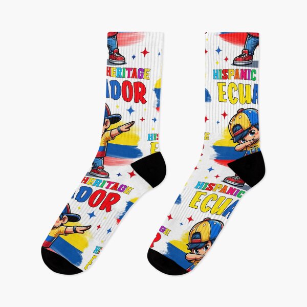 Item preview, Hispanic Heritage Month Ecuador Flag Dab Kid for Kids designed and sold by NUMAcreations.