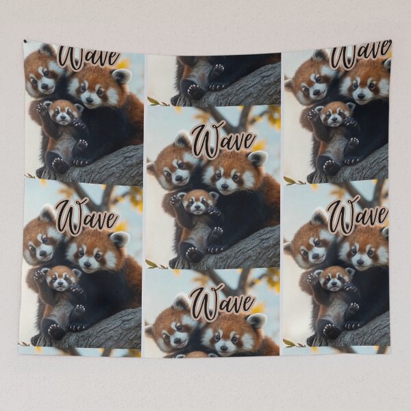 Item preview, Red Panda Cub Wave designed and sold by IvaRenee.