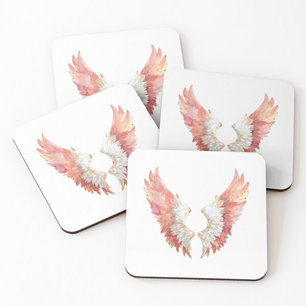 Item preview, Golden Rose Angel Wings Watercolor Art designed and sold by Anastasiia Yurevych.