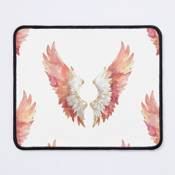 Item preview, Golden Rose Angel Wings Watercolor Art designed and sold by Anastasiia Yurevych.