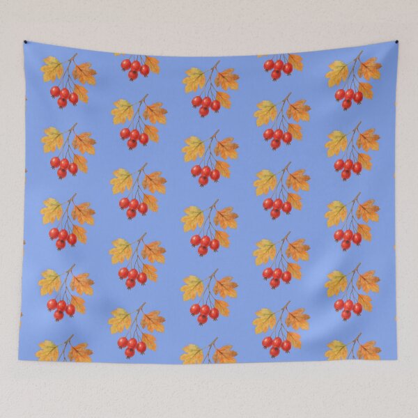 Item preview, A Watercolor Sprig of Autumn Hawthorn designed and sold by IraBum.