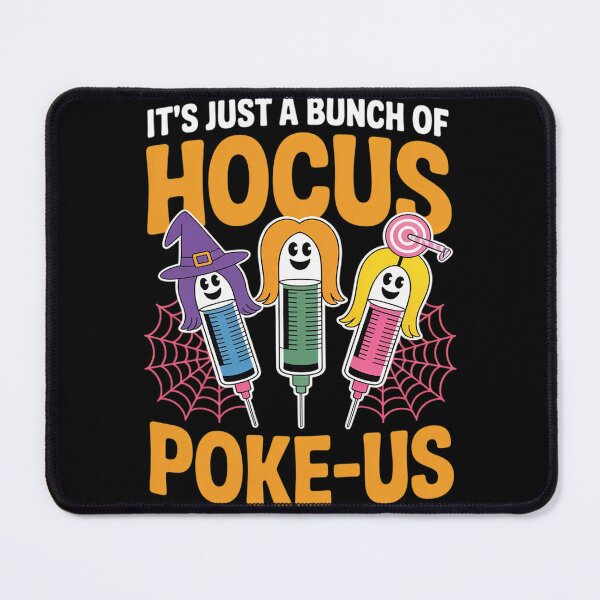 Item preview, Hocus Poke-us Witch Nurse Halloween Medical Lab Tech Spooky  designed and sold by KonstanKoraner.