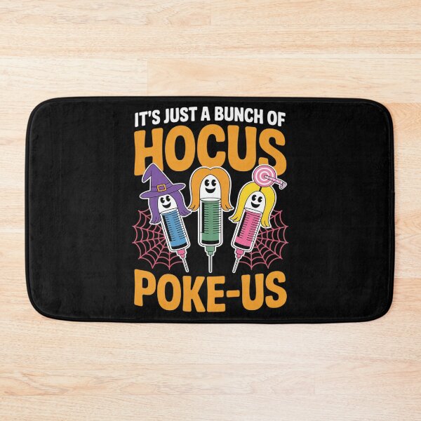 Item preview, Hocus Poke-us Witch Nurse Halloween Medical Lab Tech Spooky  designed and sold by KonstanKoraner.