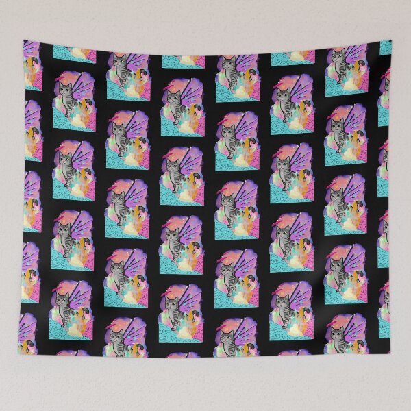 Item preview, Magical Cat with wings designed and sold by artbyomega.