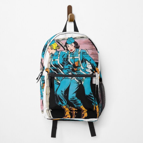 Item preview, Beautiful Women Paratroopers Rescuers Nurses Red Cross Military War Headgear Vintage Retro Old Comic designed and sold by REVISTANGO.