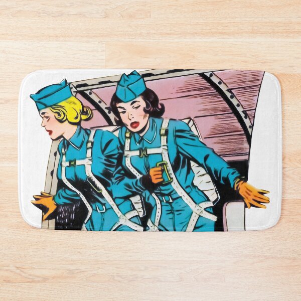 Item preview, Beautiful Women Paratroopers Rescuers Nurses Red Cross Military War Headgear Vintage Retro Old Comic designed and sold by REVISTANGO.