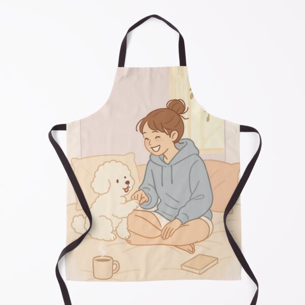 Item preview, Cozy Morning with Bichon Frise designed and sold by Flying Doggo.
