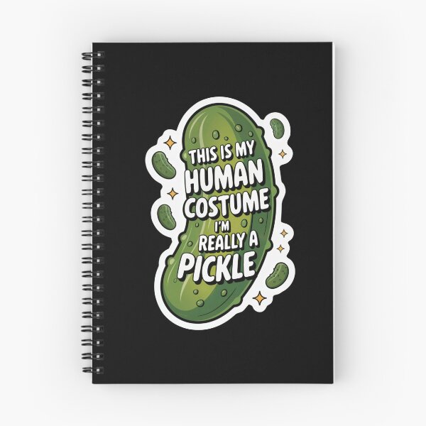 Aperçu de l'œuvre Ceci est mon costume humain Je suis vraiment un cornichon – Drôle de cornichon créée et vendue par Ania_BM.