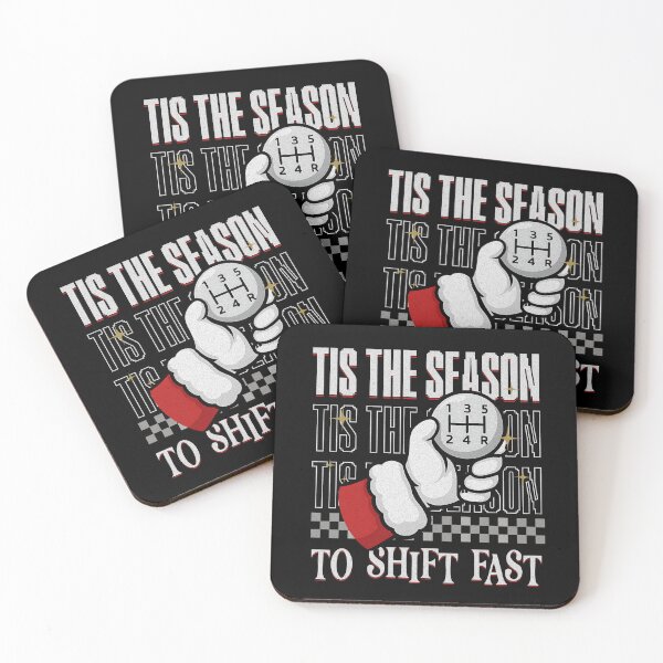Item preview, Tis the Season to Shift Fast Santa Shifter Christmas Racing designed and sold by CarantinedChaos.