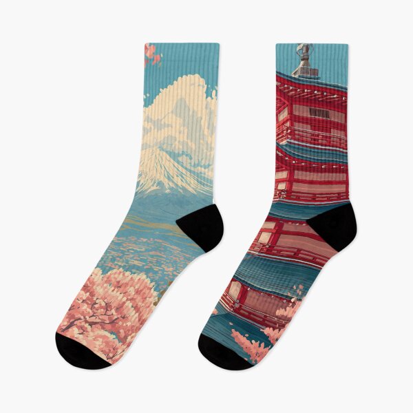 Item preview, Japan Illustration Travel Art Vintage designed and sold by KrisSidDesigns.