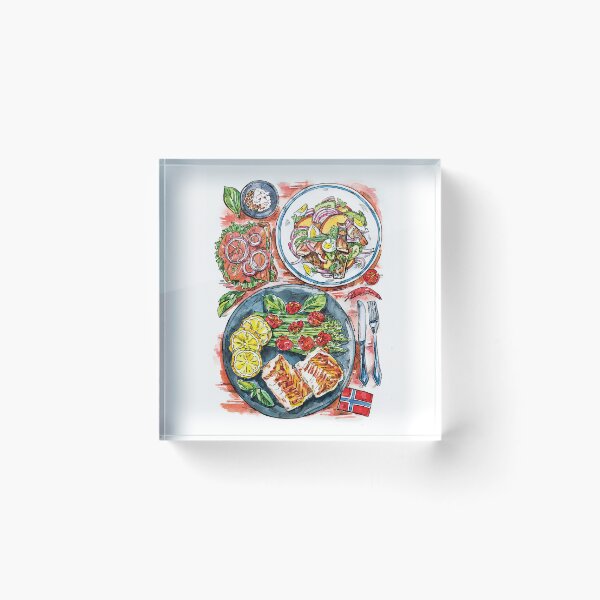 Item preview, Taste of Europe in Watercolor. Norway. designed and sold by Shevi.