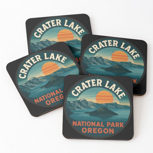 Item preview, Crater Lake National Park Oregon Travel Retro designed and sold by TomFrontierArt.