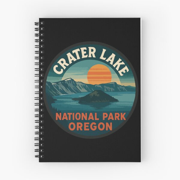 Item preview, Crater Lake National Park Oregon Travel Retro designed and sold by TomFrontierArt.