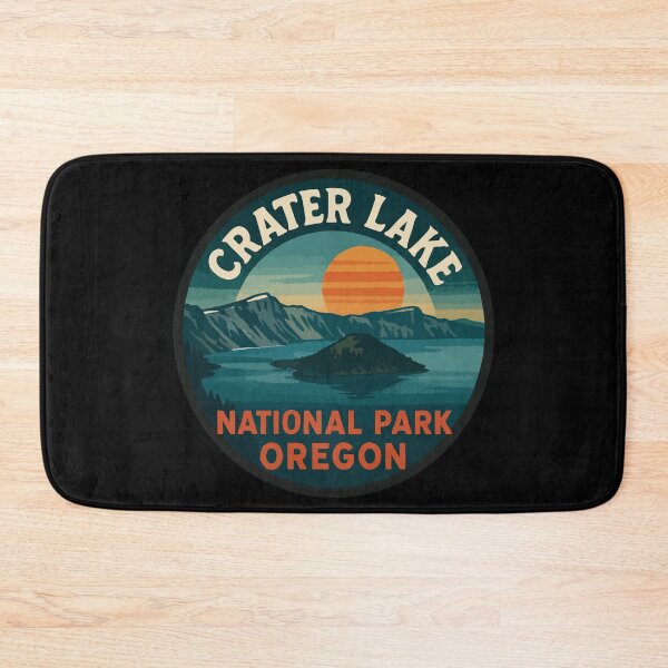 Item preview, Crater Lake National Park Oregon Travel Retro designed and sold by TomFrontierArt.
