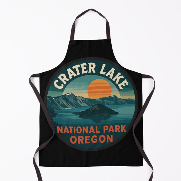 Item preview, Crater Lake National Park Oregon Travel Retro designed and sold by TomFrontierArt.