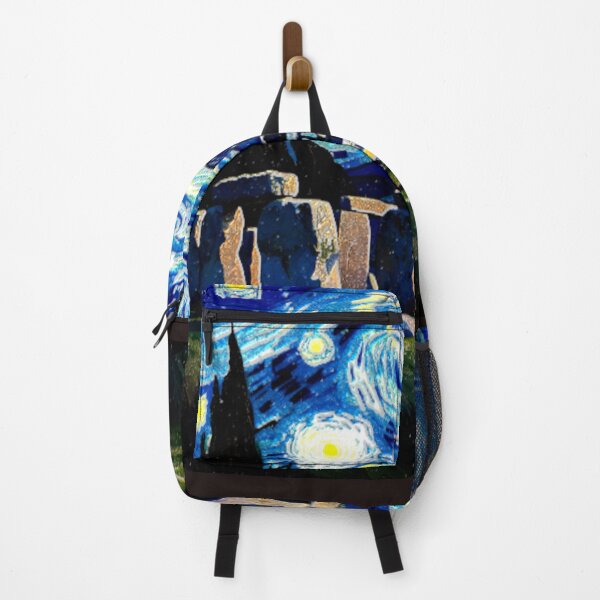 Item preview, stonehenge canvas starry night colorful abstract digital art designed and sold by SmashingDeals.