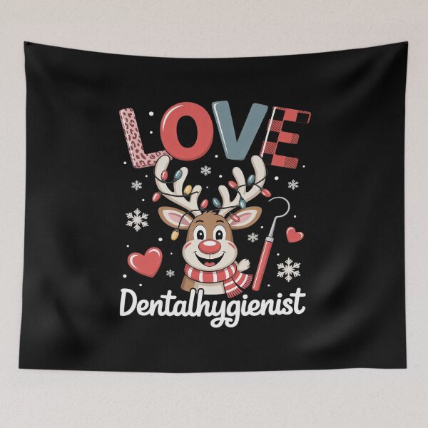 Artikelvorschau, Liebe Dental Weihnachten Rentier Zahnarzt Dental Squad Xmas entworfen und verkauft von KonstanKoraner.